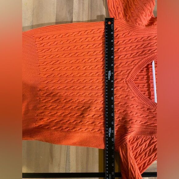 Tommy Hilfiger orange sweater - Picture 4 of 5